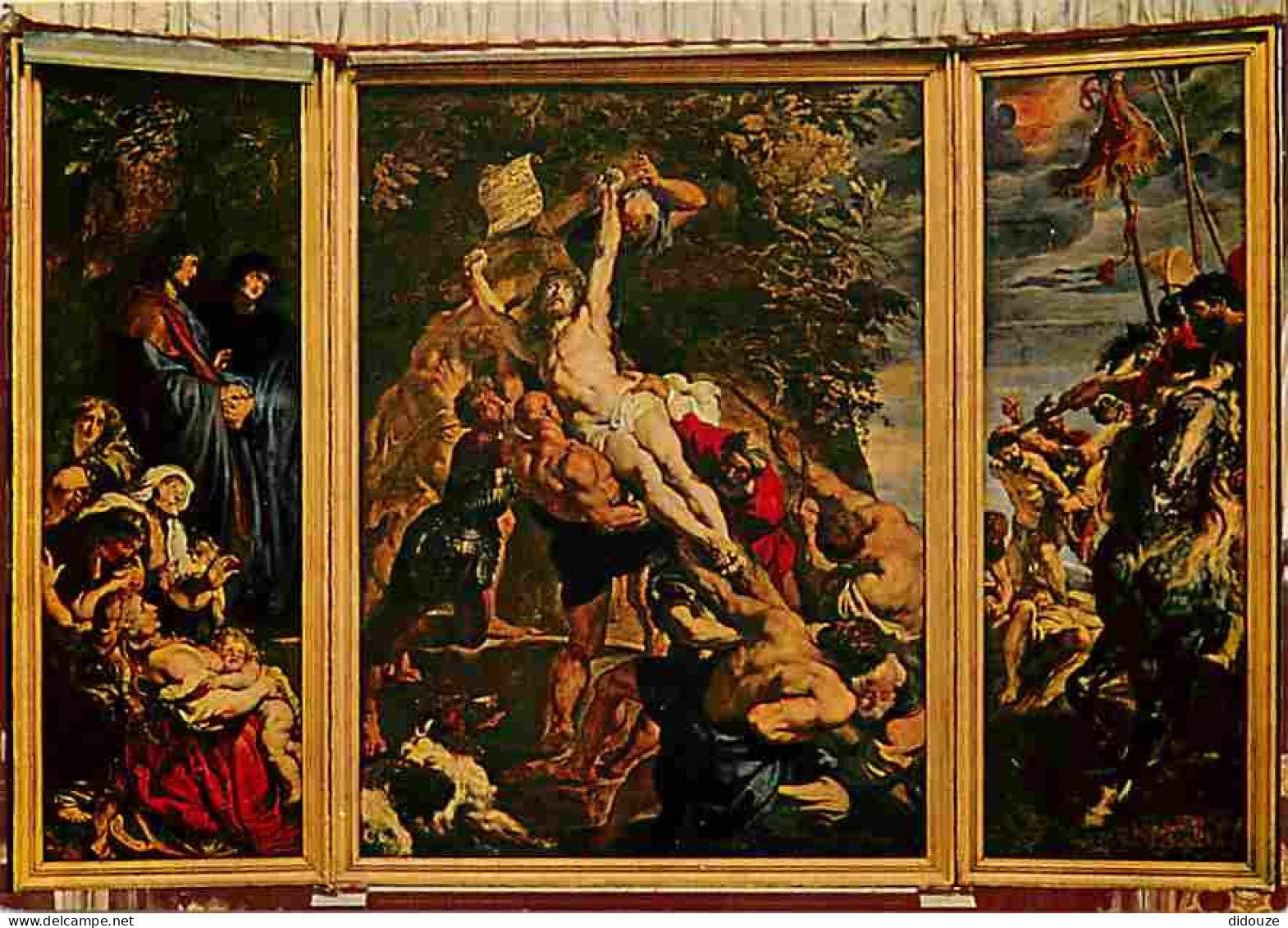 Art - Peinture Religieuse - Pierre Paul Rubens - L'erection De La Croix - Antwerpen - O L Vrouwekathedraal - Carte Neuve - Quadri, Vetrate E Statue