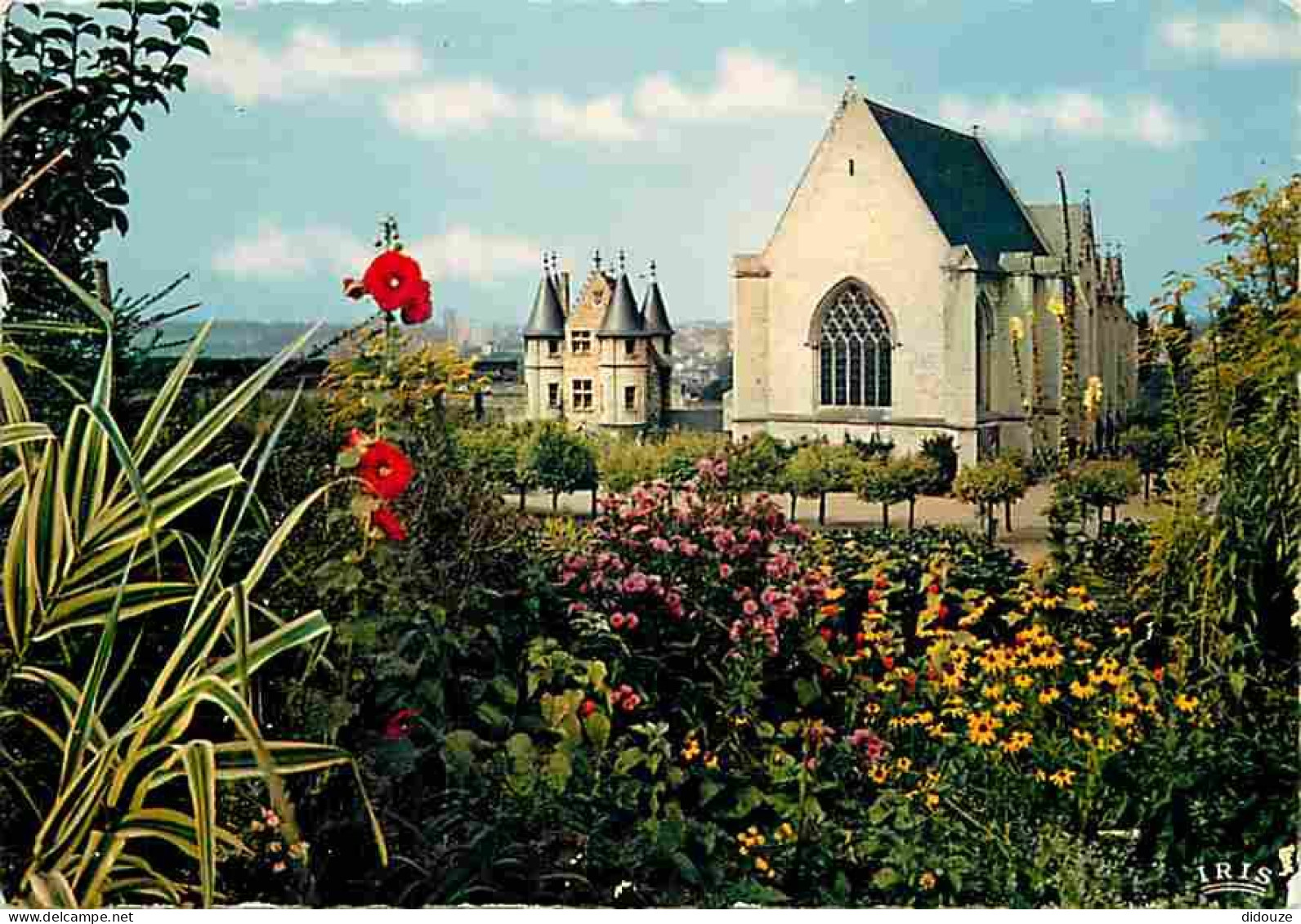 49 - Angers - Le Château - La Chapelle Et Le Châtelet - Fleurs - CPM - Voir Scans Recto-Verso - Angers