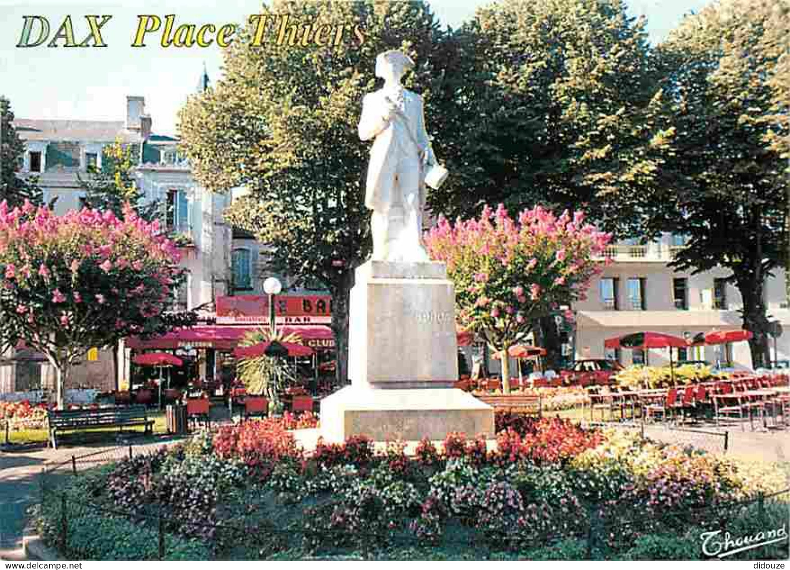 40 - Dax - La Place Thiers - Statue De Jean Charles De Borda - CPM - Voir Scans Recto-Verso - Dax