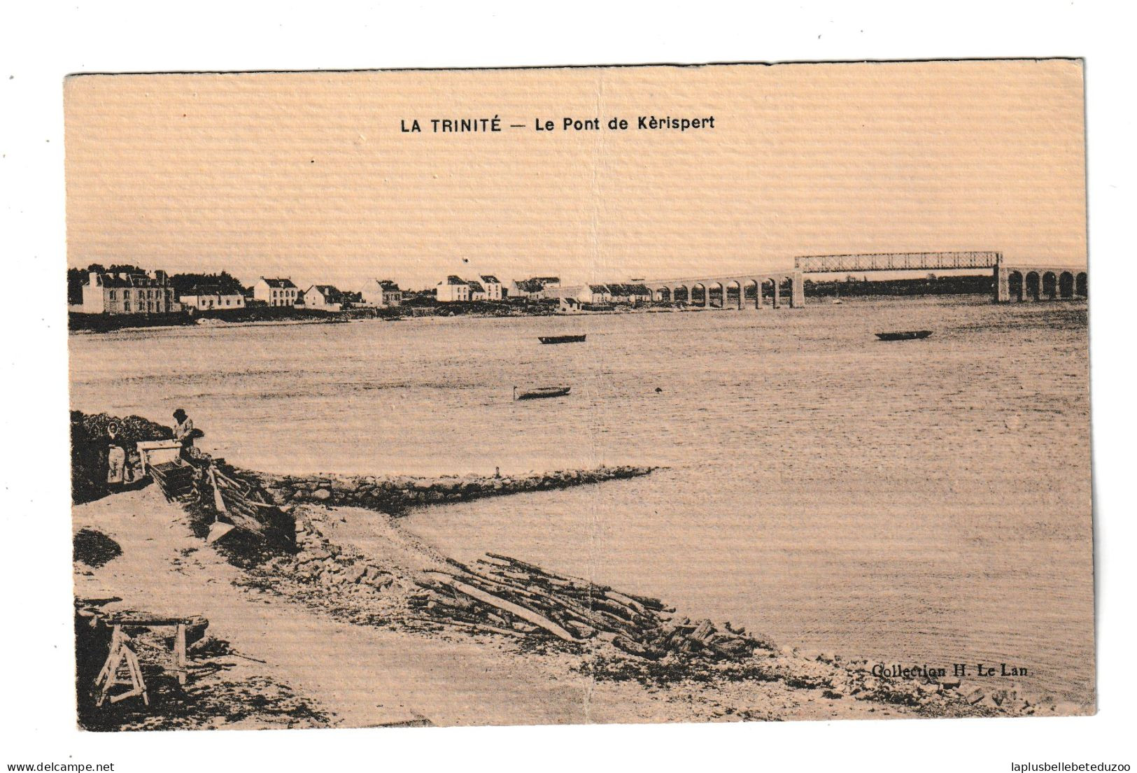 CPA - 56 - LA TRINITE SUR MER - Le Pont De KERISPERT - Vers 1930 - Cliché Pas Courant - La Trinite Sur Mer