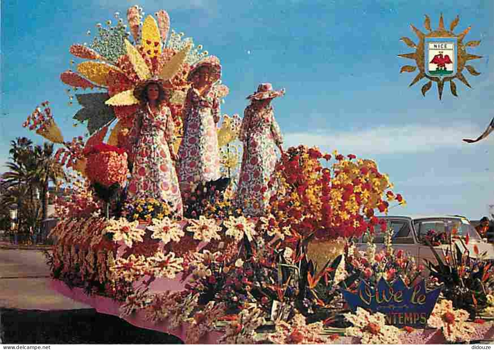 06 - Nice - Carnaval De Nice - Bataille De Fleurs - Char Fleuri - CPM - Voir Scans Recto-Verso - Karneval
