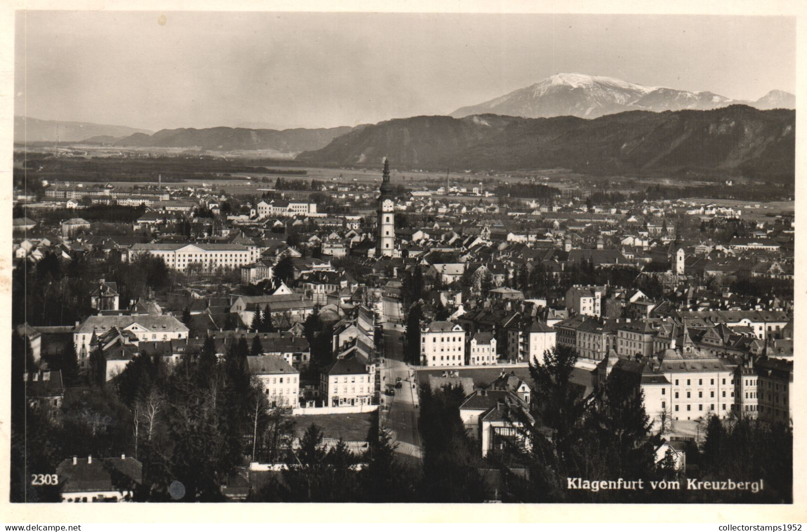 KLAGENFURT, CARINTHIA, ARCHITECTURE, CHURCH, MOUNTAIN, AUSTRIA, POSTCARD - Klagenfurt