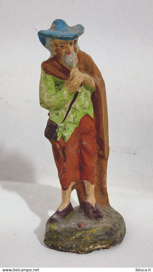 64768 Pastorello Presepe - Statuina In Pasta - Viandante - Cm 9 - Nacimientos - Pesebres