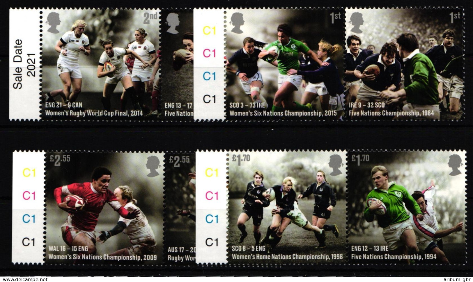 Großbritannien 4872-4879 Postfrisch Rugby #KN464 - Altri & Non Classificati
