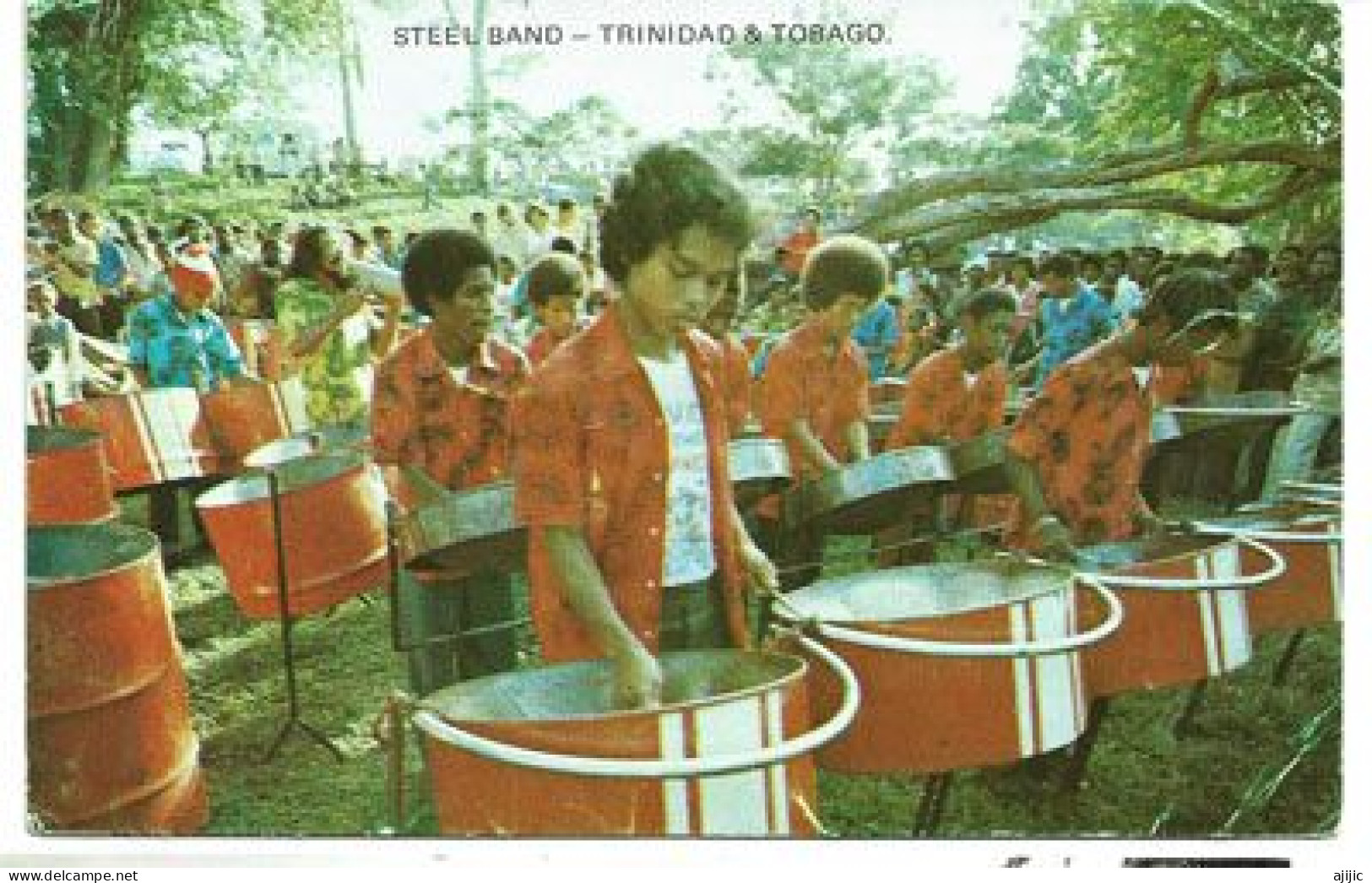 Steel Band (Queen's Park. Savannah)  Postcard. New-Unused - Trinidad