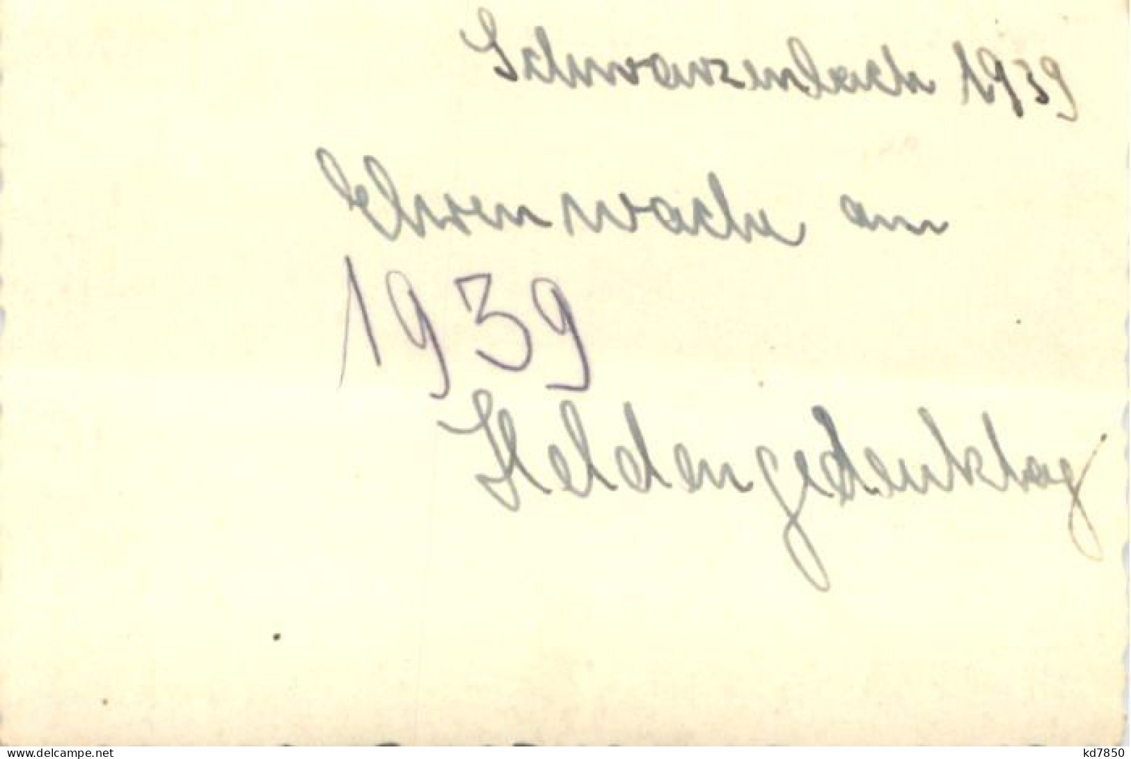 Schwarzenbach Saar - Heldengedenktag 1939 - 3. Reich - Saarpfalz-Kreis