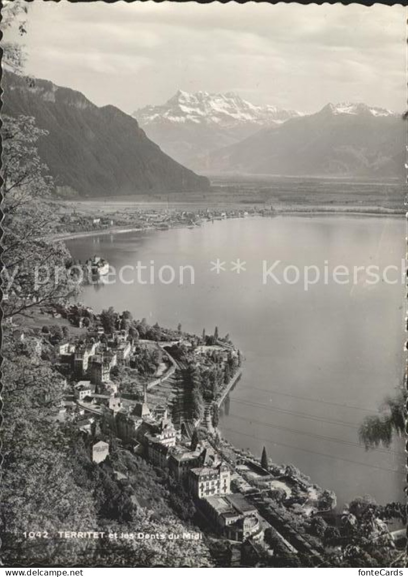 11644120 Territet Panorama Mit Dents Du Midi Genfersee Territet - Altri & Non Classificati