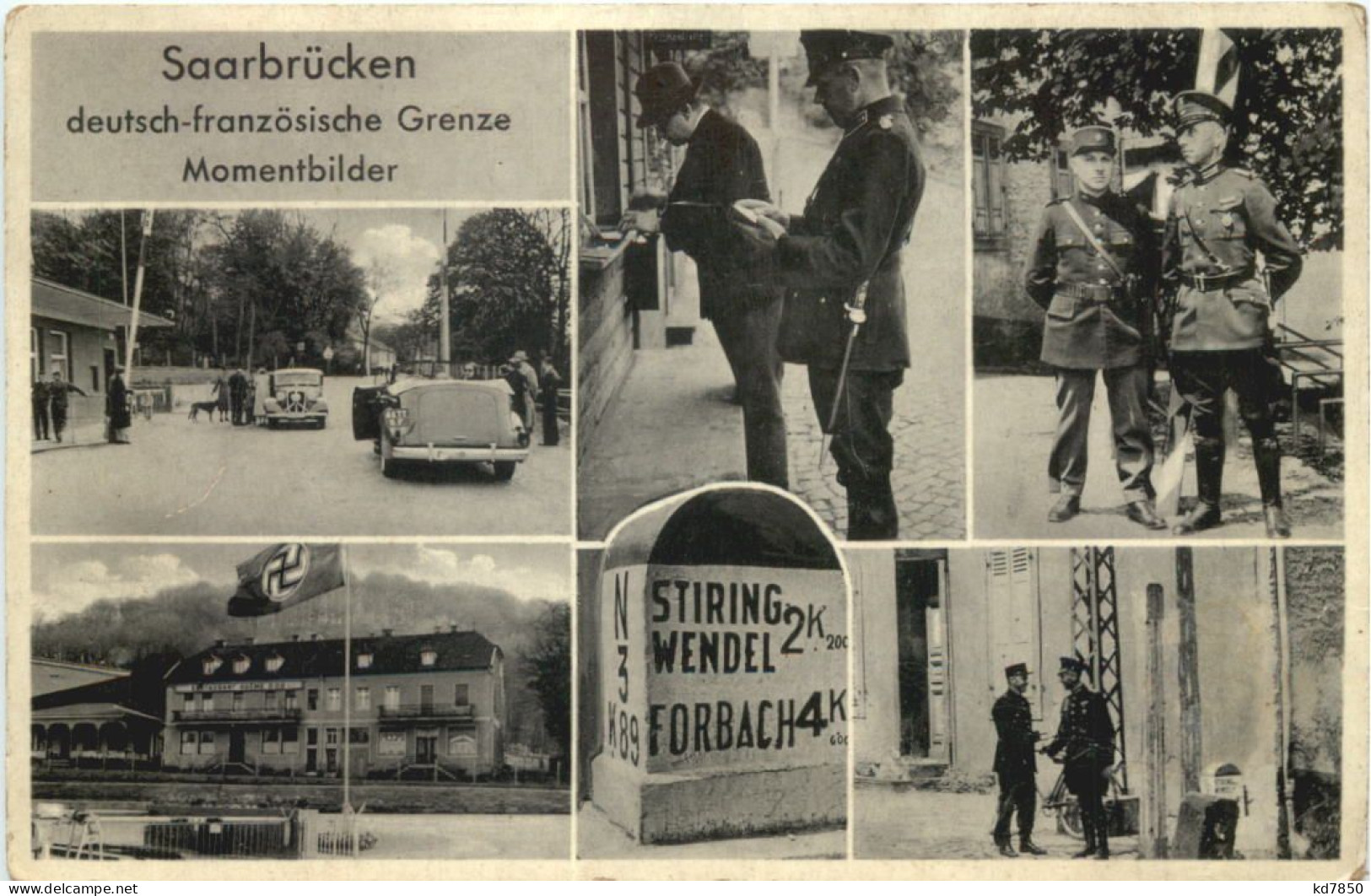 Saarbrücken - Deutsch Französische Grenze - 3. Reich - Saarbrücken