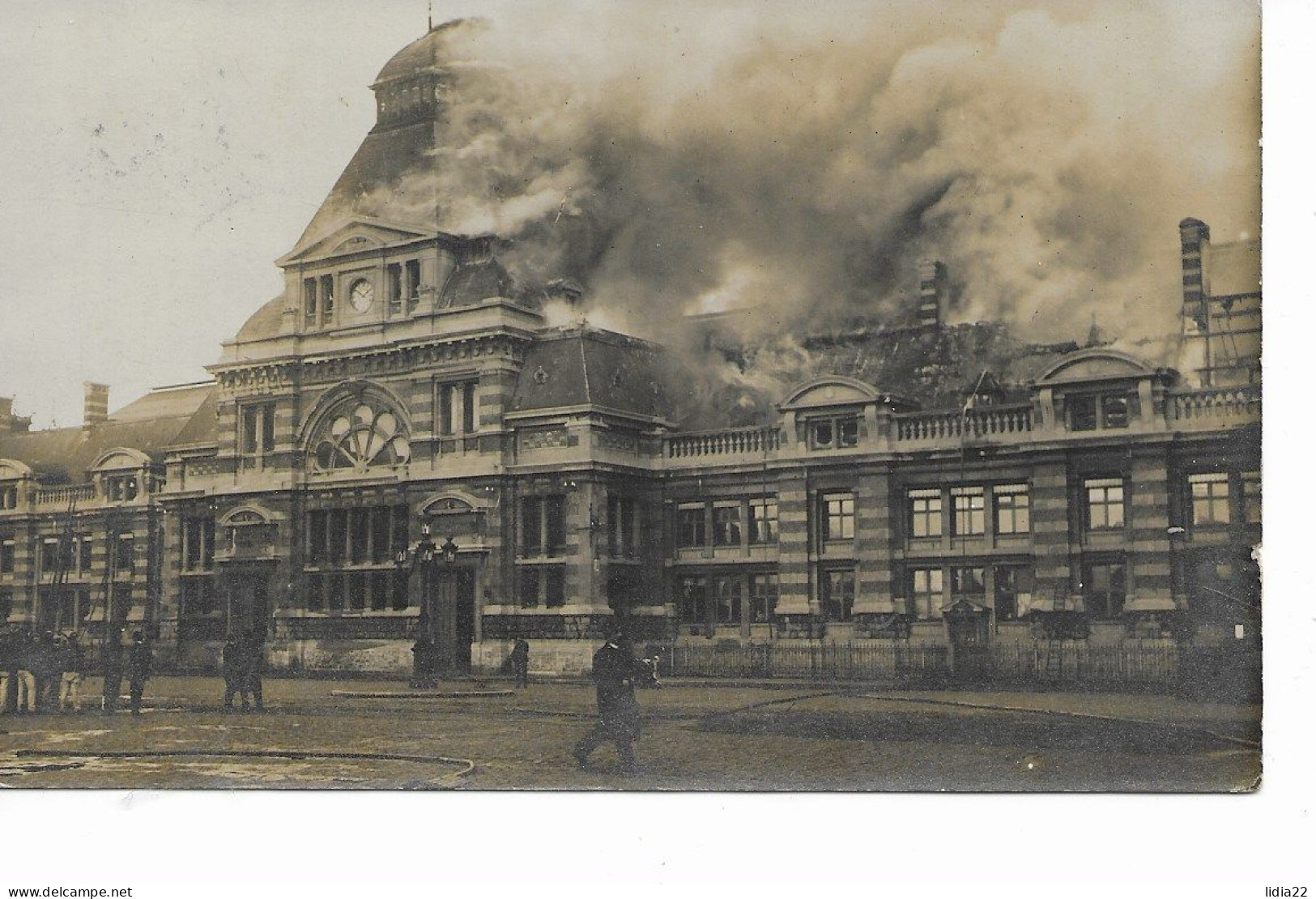 Tournai  Incendie De La Gare De Tournai 6 Mars 1912 - Tournai