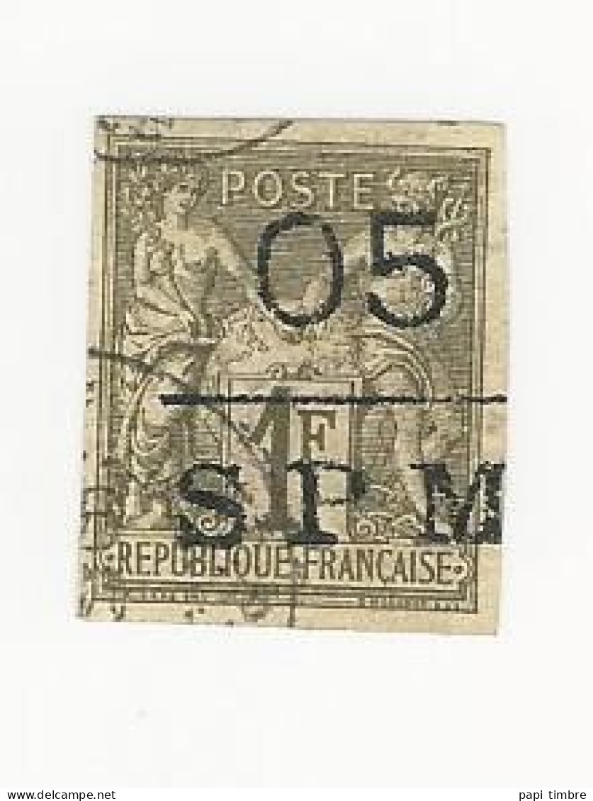 SPM-1877-Timbres Des Colonies Françaises Surchargés - N° 11 Oblitéré - Used Stamps