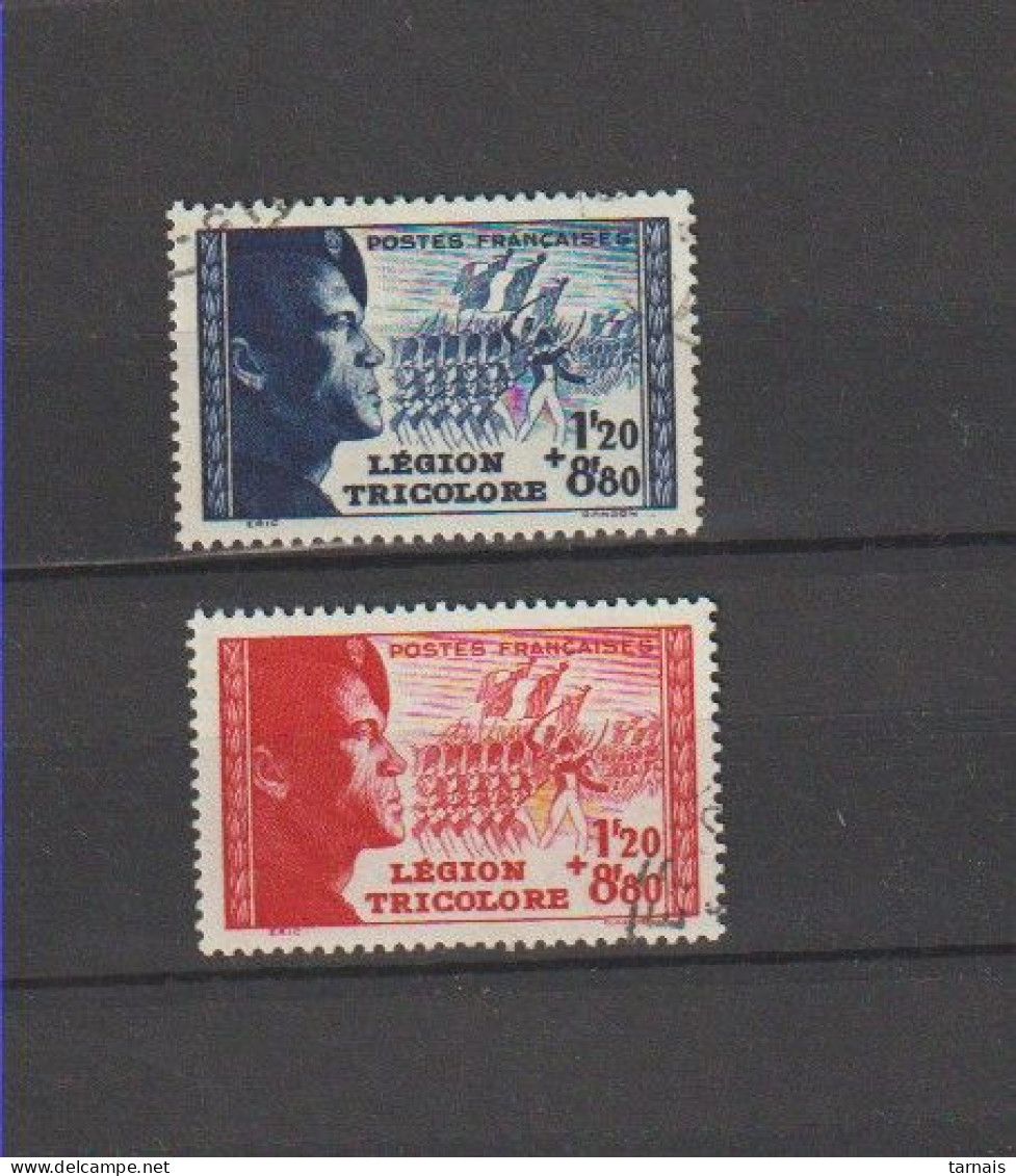 1942 N°565 Et 566 Pour La Légion Tricolore Oblitérés (lot 35) - Used Stamps