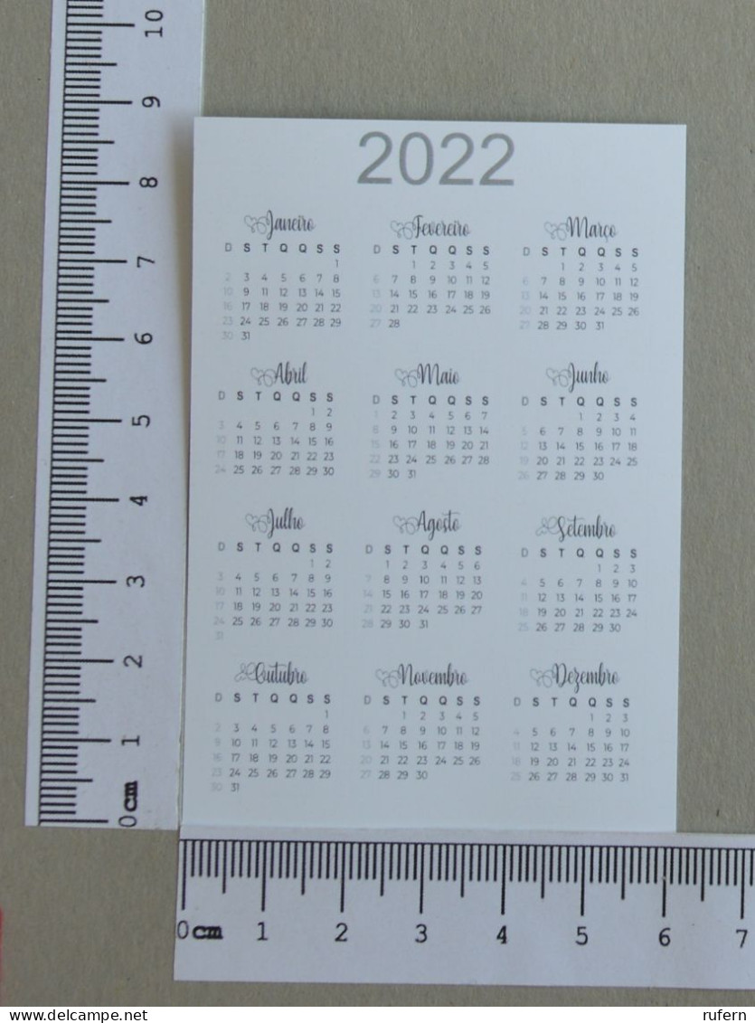 CALENDAR  - BENFICA - 2022 - 2 SCANS  - (Nº59132) - Klein Formaat: 2001-...