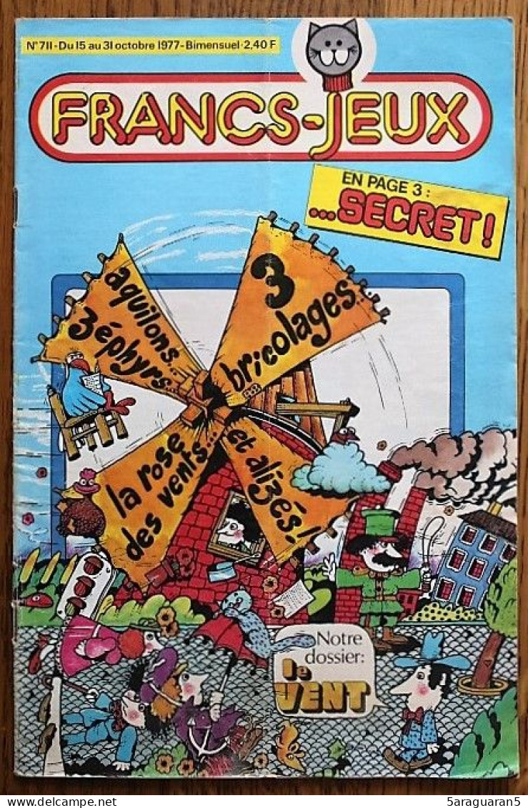 MAGAZINE FRANCS JEUX - 711 - Octobre 1977 - Andere Tijdschriften