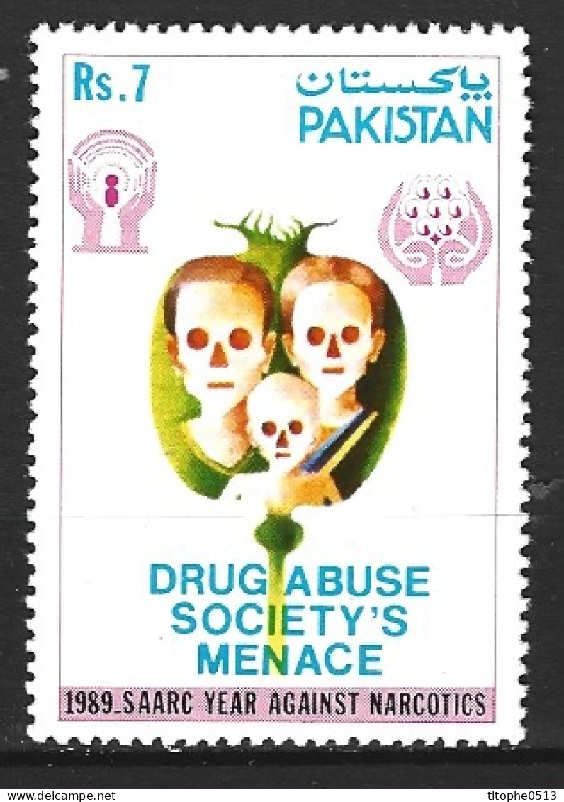 PAKISTAN. N°737 De 1989. Drogue. - Drugs