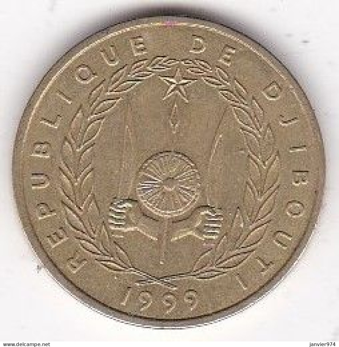 République De Djibouti. 10 Francs 1999 Bronze-aluminium. KM# 23 - Dschibuti