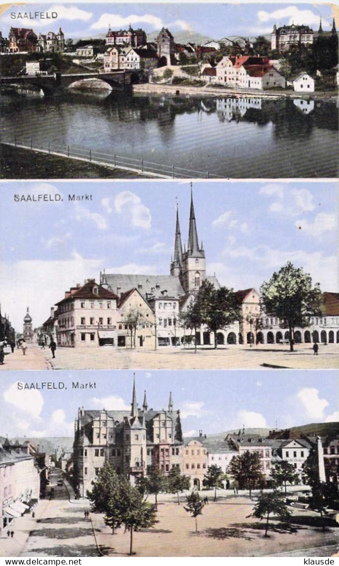 Saalfeld - Mehrbild Gel.1917 - Saalfeld