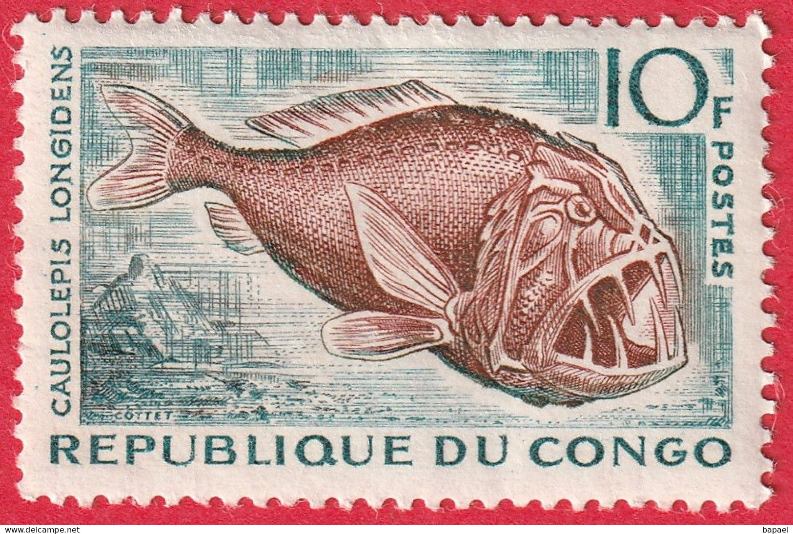 N° Yvert & Tellier 147 - République Du Congo (1961) (** - Neuf) - Caulolepis Longidens - Ongebruikt