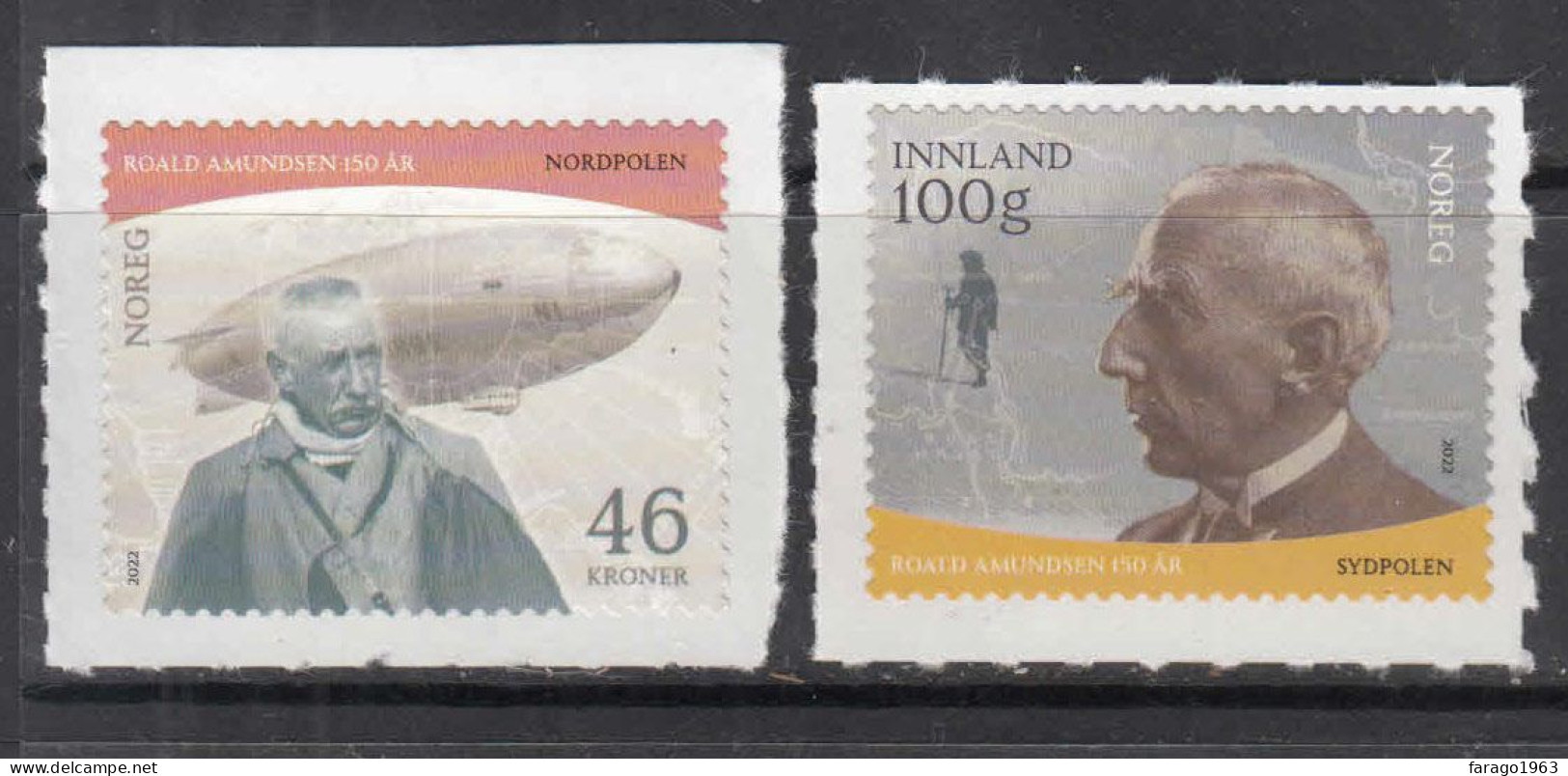 2022 Norway Amundsen Explorer Zeppelin Arctic Ships  Complete Set Of 2 MNH - Unused Stamps