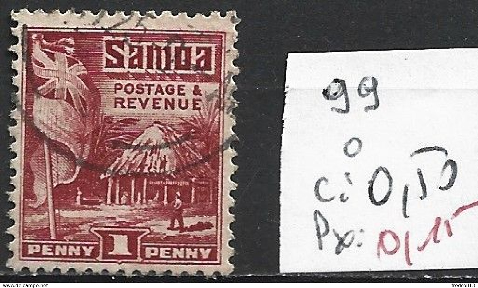 SAMOA 99 Oblitéré Côte 0.50 € - Samoa (Staat)