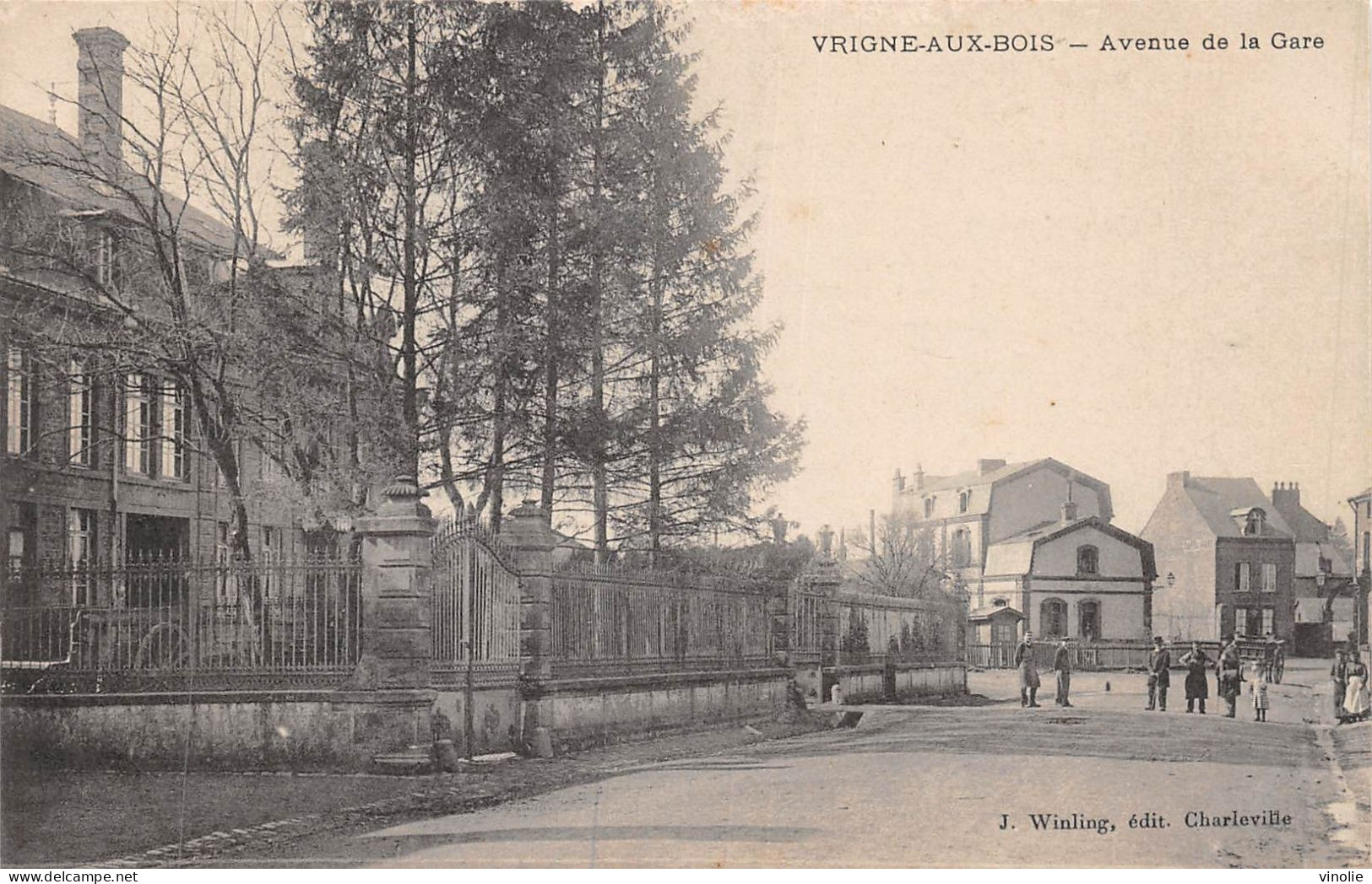 P-24-Mi-Is-1379 : VRIGNE-AUX-BOIS. AVENUE DE LA GARE - Otros & Sin Clasificación