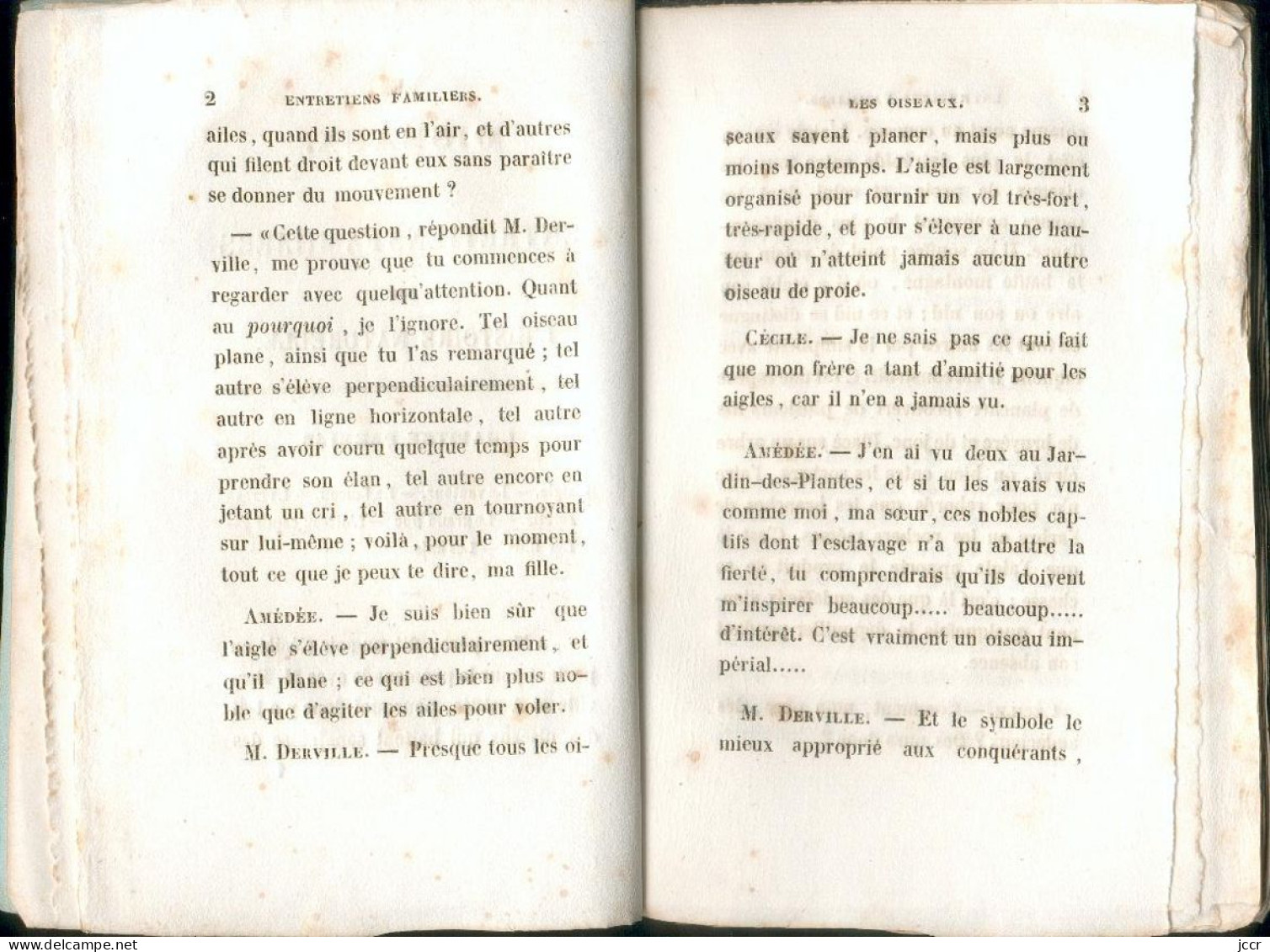 Petit Cours d'Histoire Naturelle en 8 parties - Les Oiseaux - Melle Ulliac Trémadeure - 1838