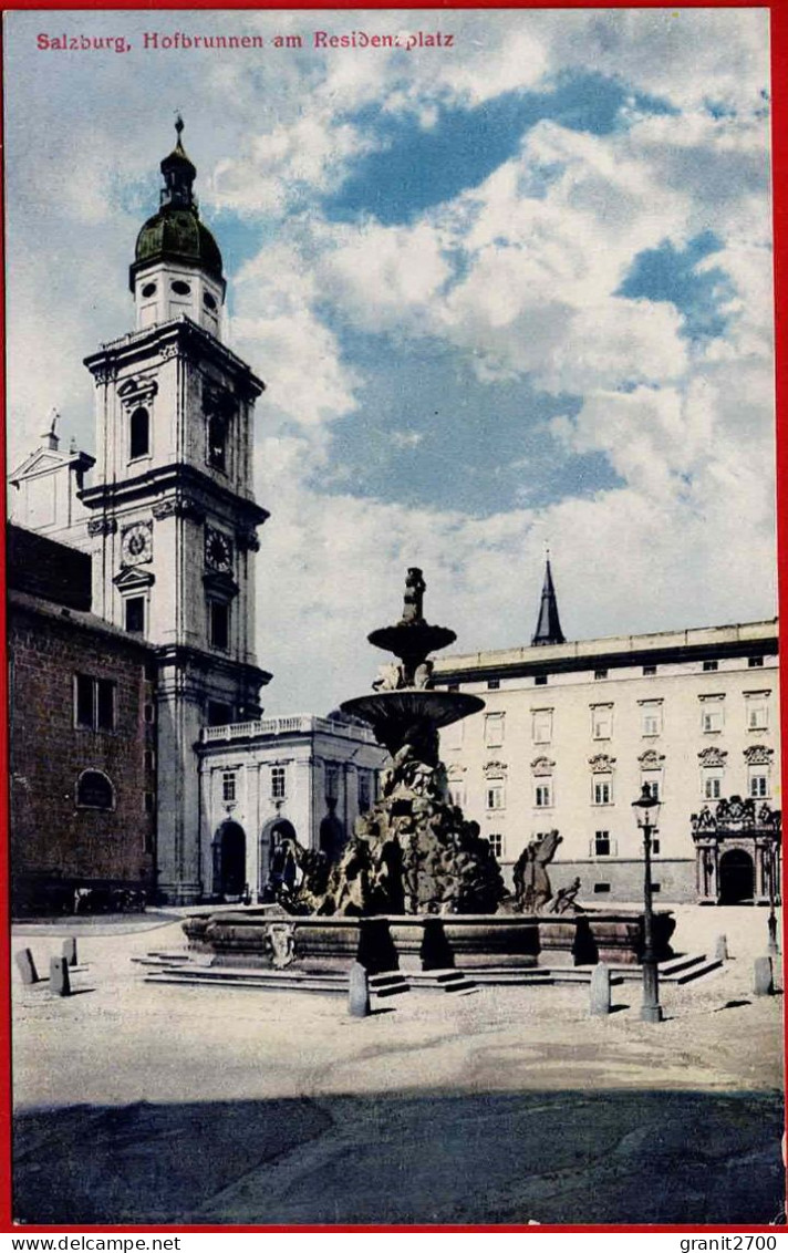 Salzburg, Hofbrunnen Am Residenzplatz. 1911 - Salzburg Stadt