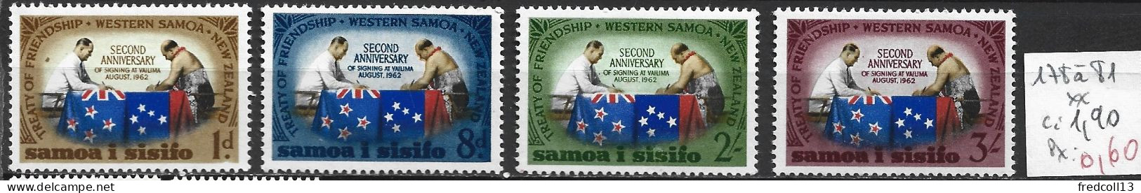SAMOA 178 à 81 ** Côte 1.90 € - Samoa (Staat)