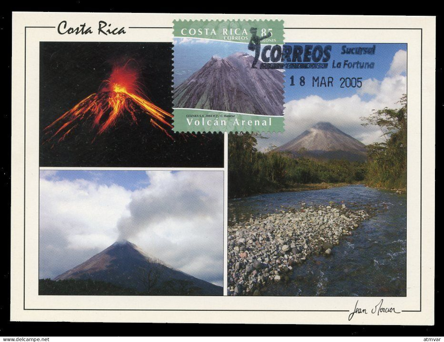 COSTA RICA (2005) Carte Maximum Card - Volcan Arenal / Arenal Volcano / Vulkan - GOZAKA - Sucursal La Fortuna - Costa Rica