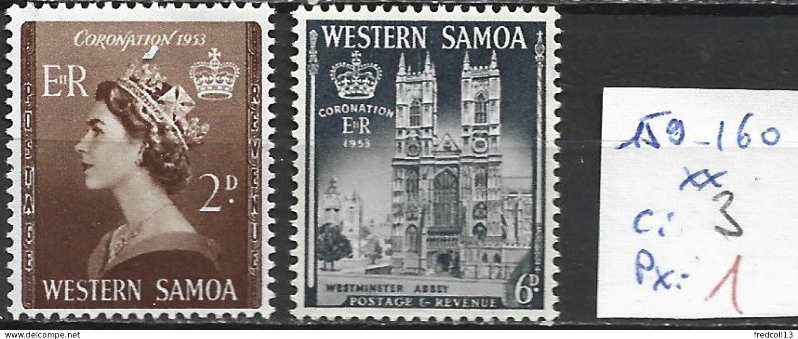 SAMOA 159-160 ** Côte 3 € - Samoa (Staat)