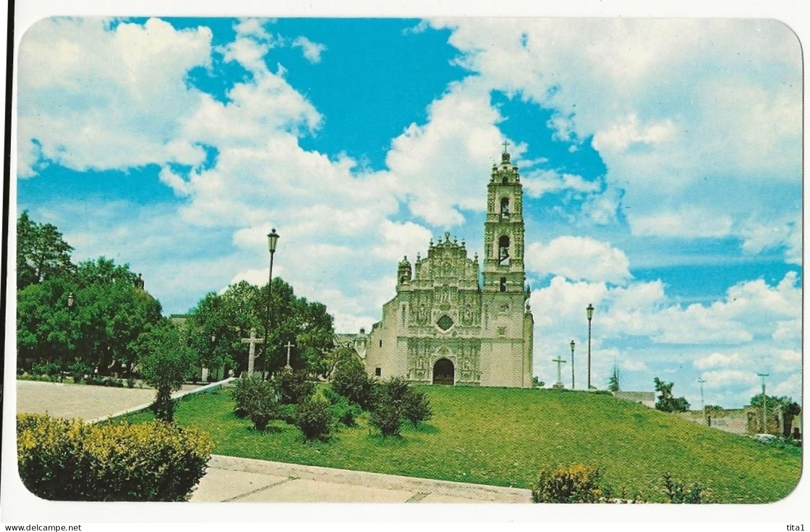 53 - Gardens In Front Of The Tepotzotian Church, México - Mexique