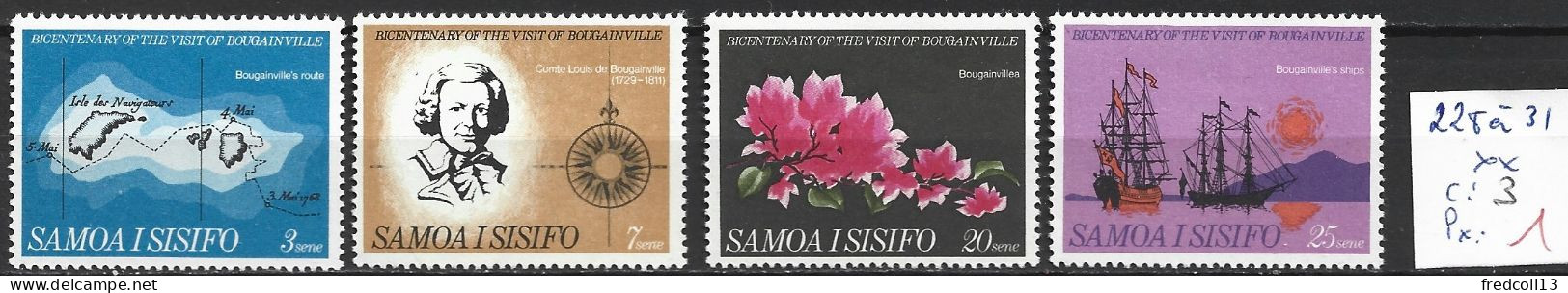 SAMOA 228 à 31 ** Côte 3 € - Samoa