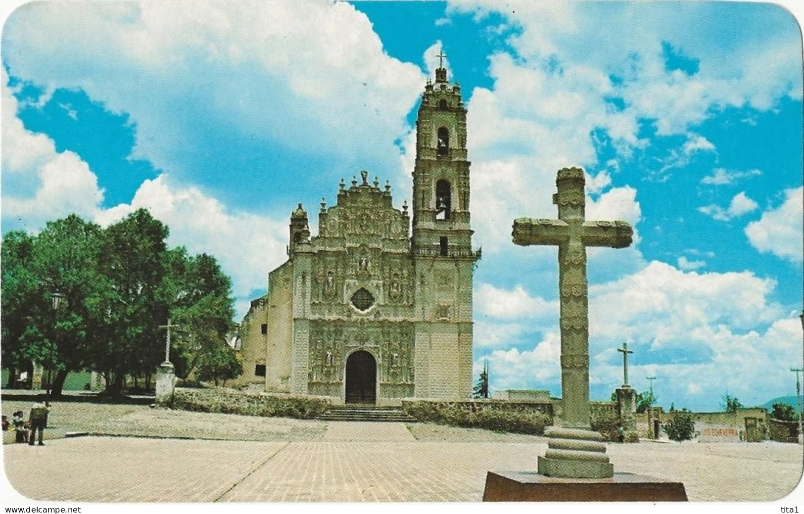 54 - Plaza And Front Of The Tepotzotian Church, México - Mexico
