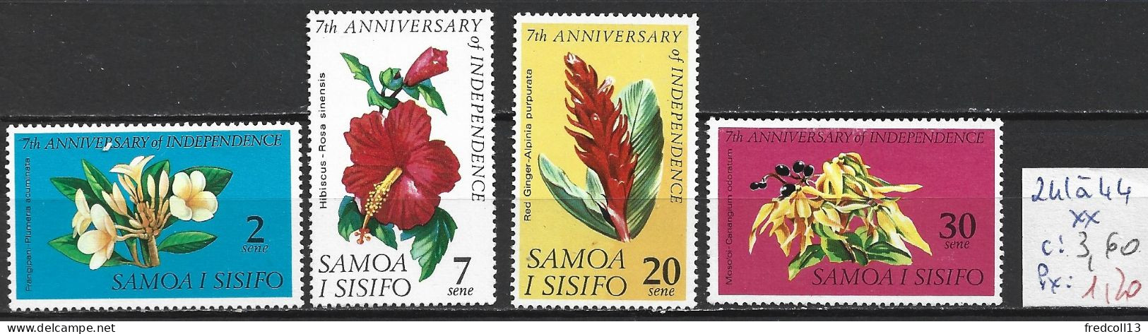 SAMOA 241 à 44 ** Côte 3.60 € - Samoa (Staat)