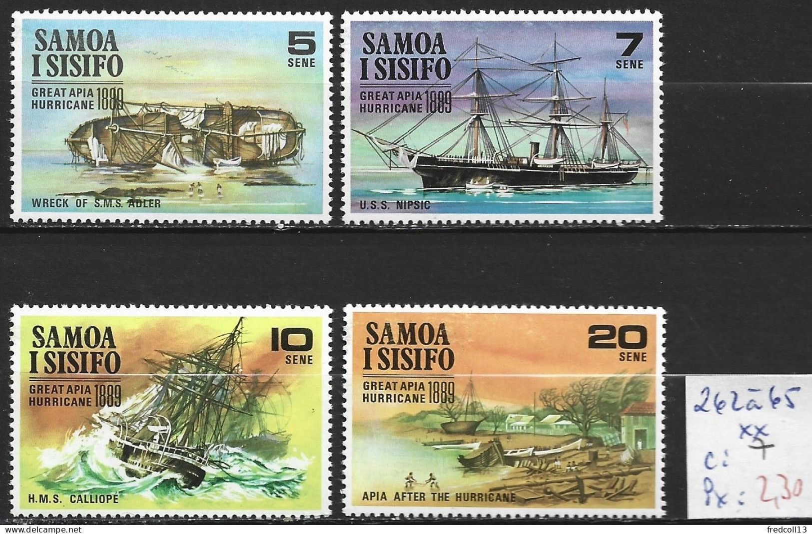 SAMOA 262 à 65 ** Côte 7 € - Samoa