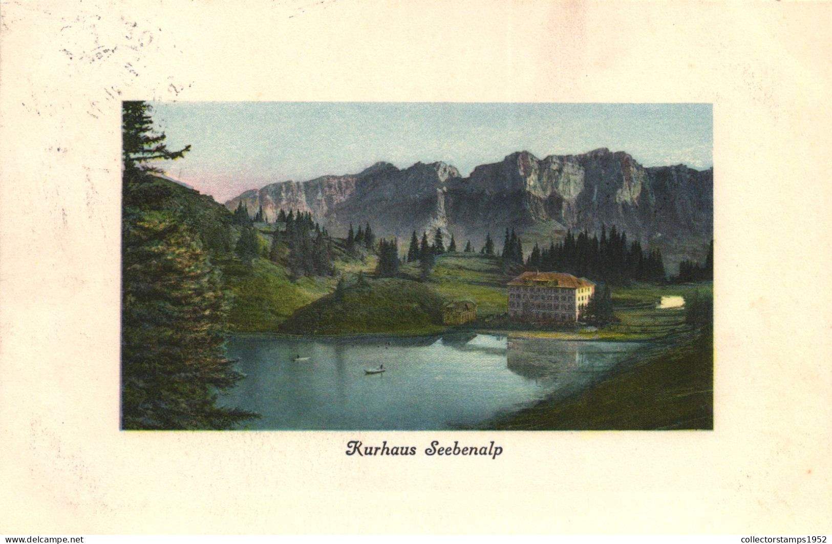 OBERTERZEN, ST. GALLEN, HOTEL, ARCHITECTURE, LAKE, BOATS, MOUNTAIN, SWITZERLAND, POSTCARD - Autres & Non Classés