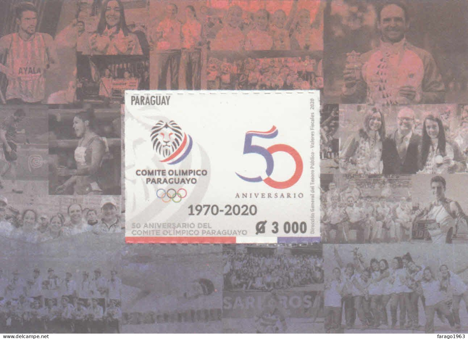 2020 Paraguay Olympic Committee Olympics Souvenir Sheet MNH - Paraguay