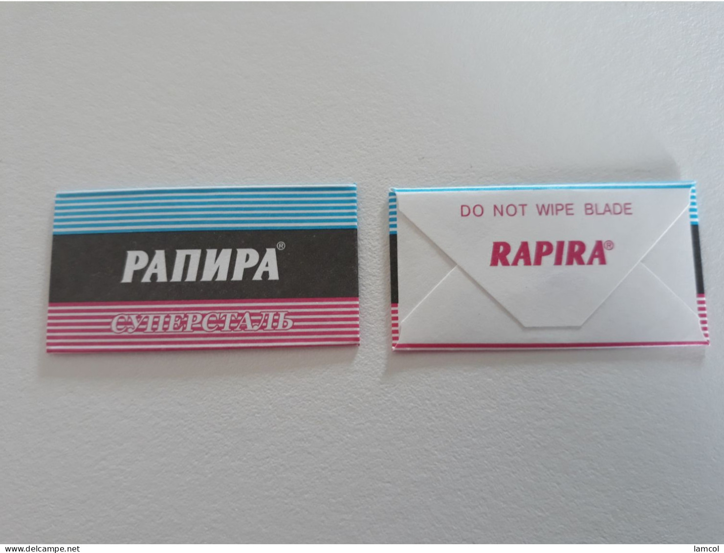 Lame De Rasoir RAPIRA  - Safety Razor Blade Wrapper - Lamette Da Barba