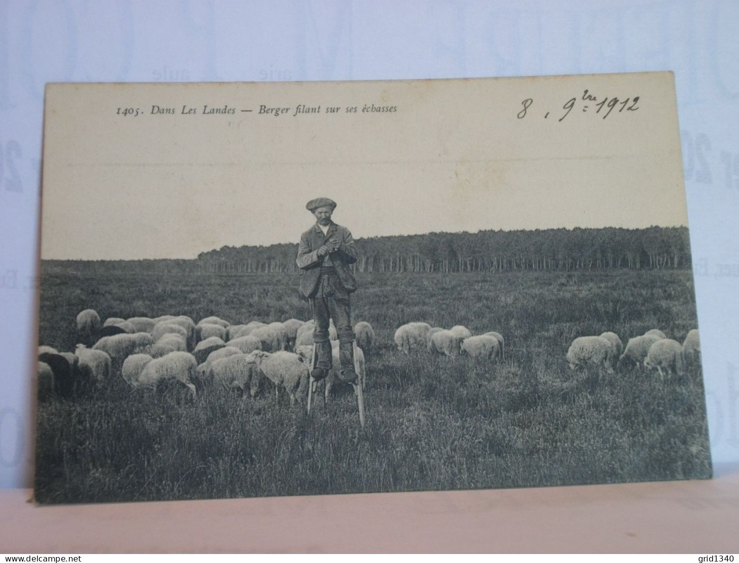 40 3725 LOT N° 5  DE 15 CPA DIFFERENTES SUR  LES BERGERS ET MOUTONS DANS LES LANDES