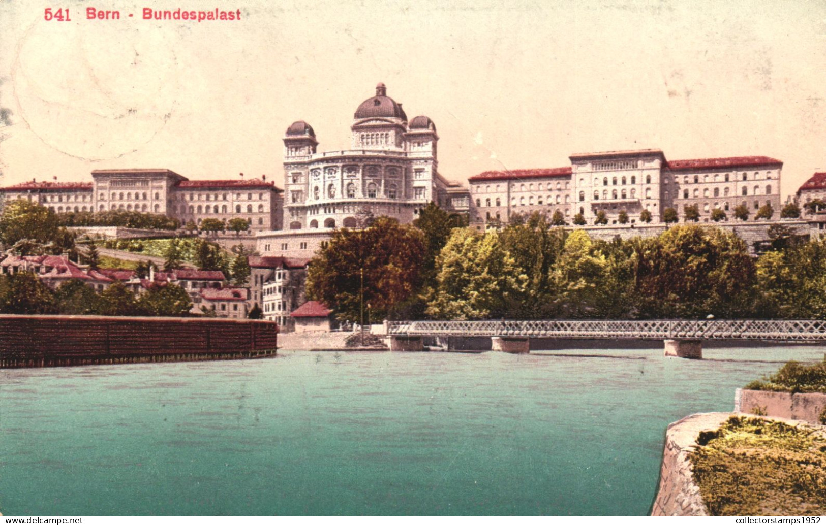 BERN, ARCHITECTURE, PALACE, BRIDGE, SWITZERLAND, POSTCARD - Berne