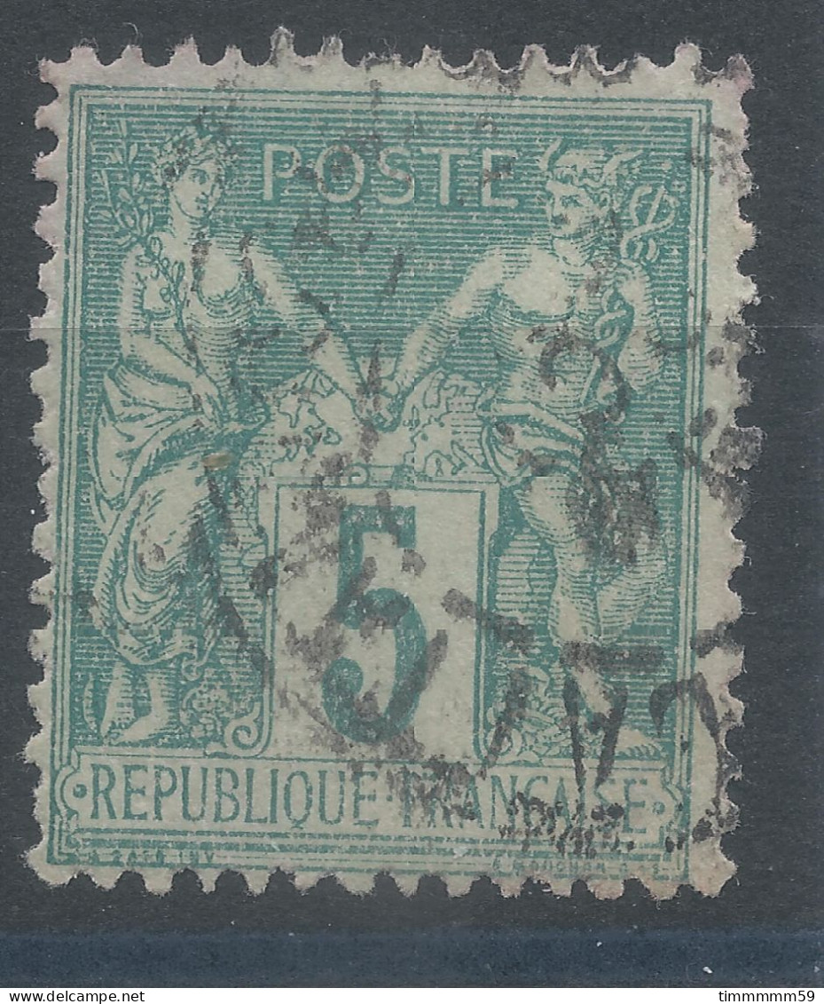 Lot N°83276   N°75, Oblitéré Cachet à Date De St LAMBERT Du LATTAY  "M. Et LOIRE" - 1876-1898 Sage (Type II)