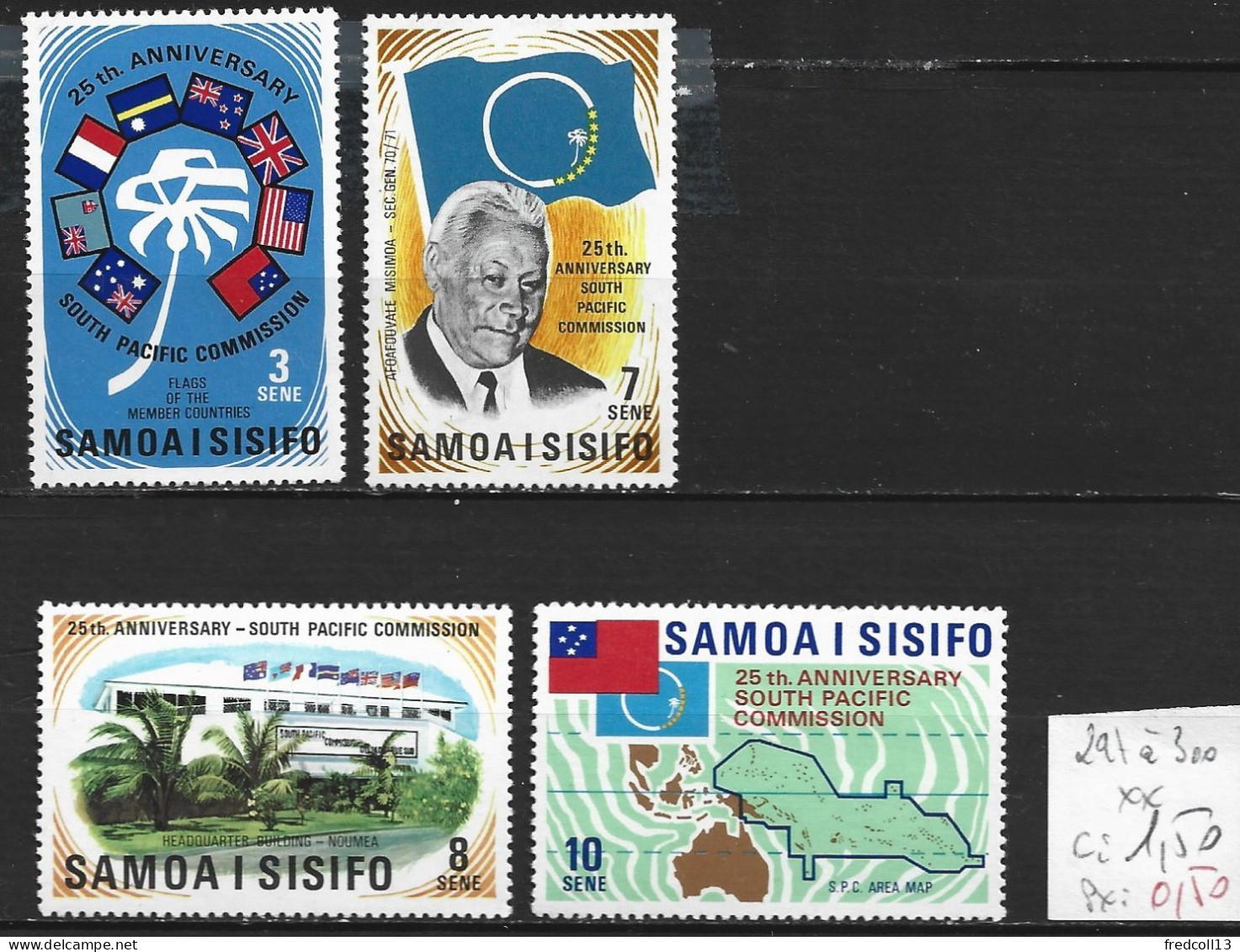 SAMOA 297 à 300 ** Côte 1.50 € - Samoa