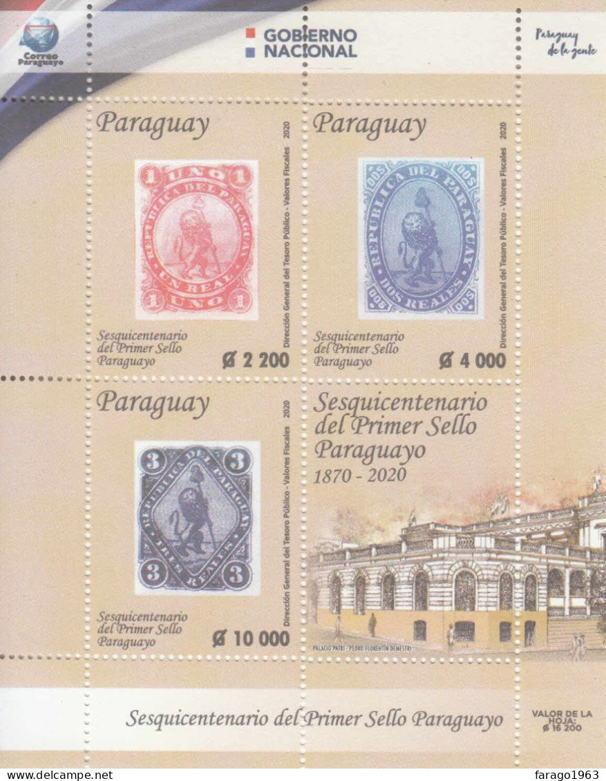 2020 Paraguay Stamp Anniversary Stamps On Stamps Souvenir Sheet MNH - Paraguay