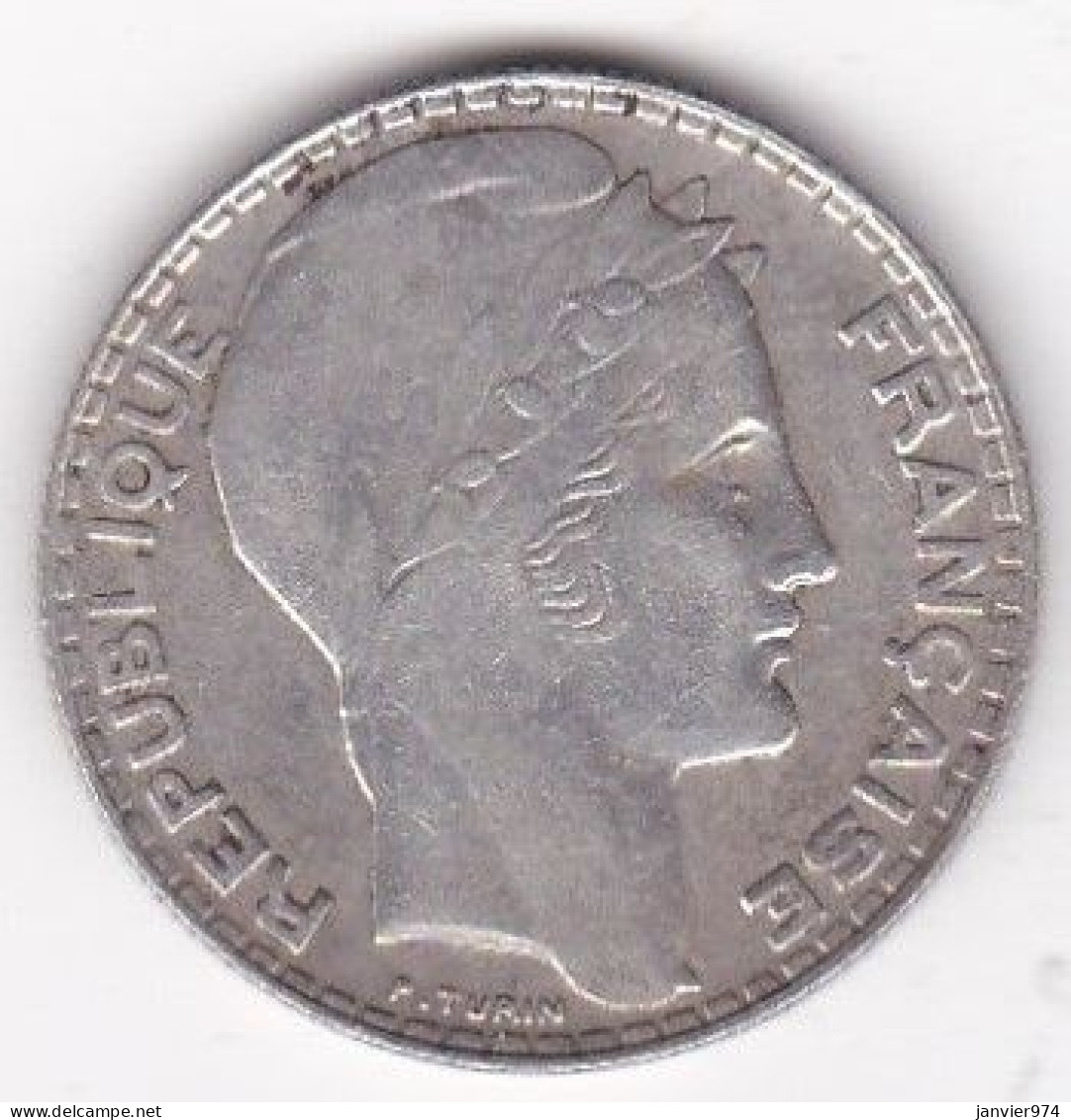 10 Francs Turin 1938, En Argent - 10 Francs