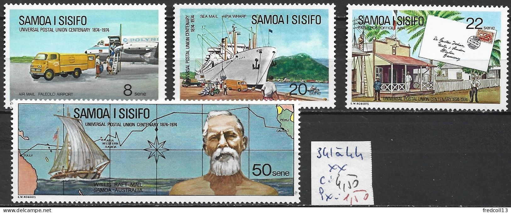 SAMOA 341 à 44 ** Côte 4.50 € - Samoa