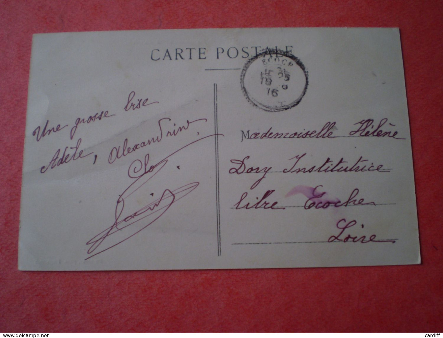 Montrottier, Rhône: Place De La Bascule, Café Restaurant, Bonhomme, 3 Enfants. 1915 - Autres & Non Classés