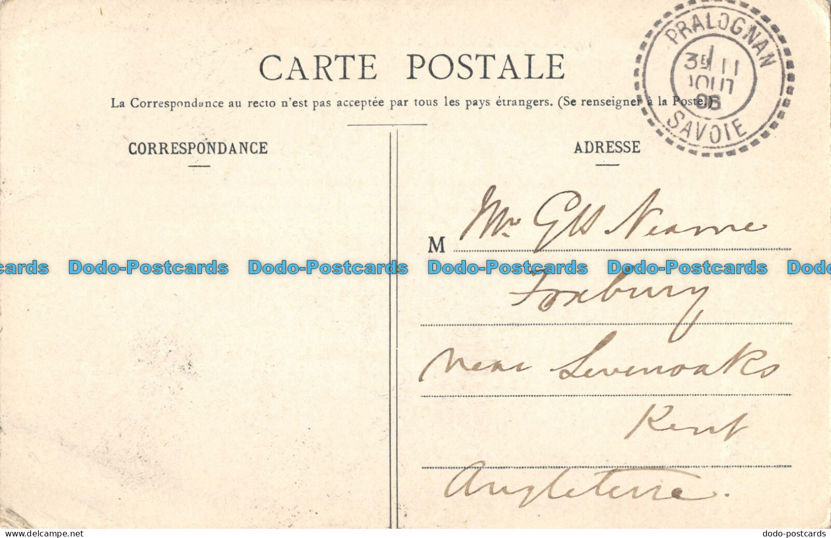 R044822 Route De La Vanoise. La Pointe De La Gliere. 1906 - World