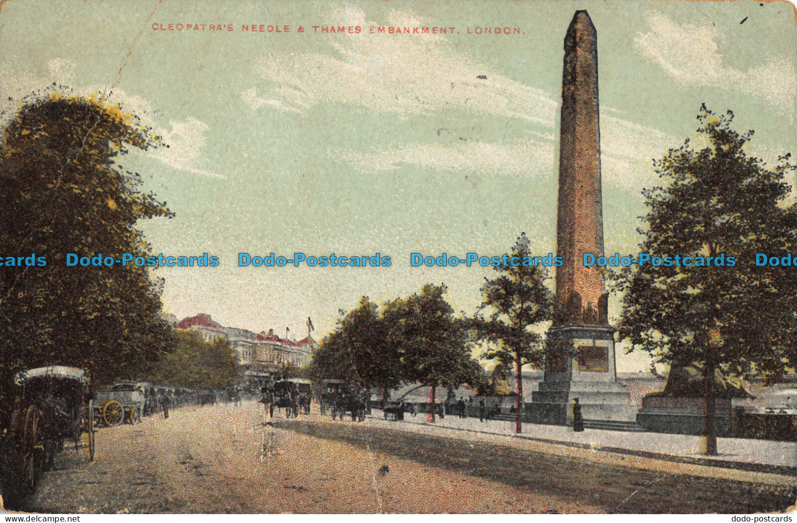 R043950 Cleopatras Needle And Thames Embankment. London. 1906 - Other & Unclassified