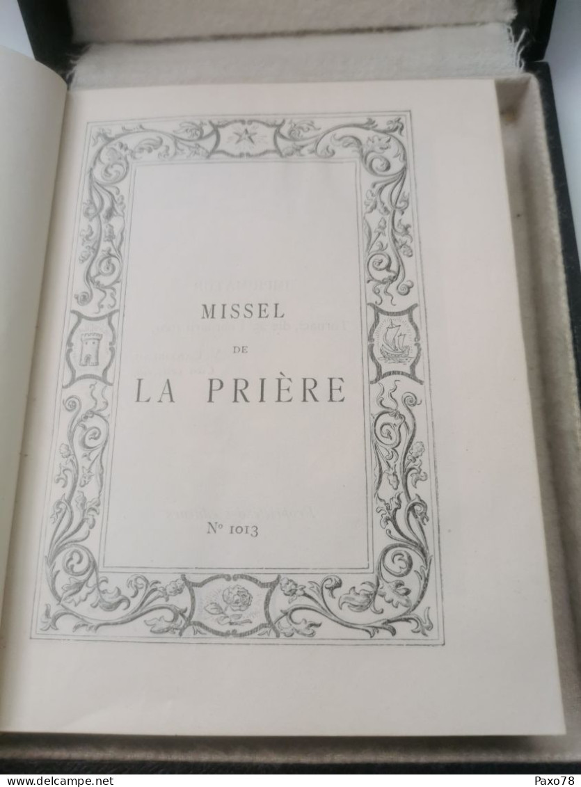 Missel De La Prière, Tornaci 1901. Excellent état - Religion & Esotérisme