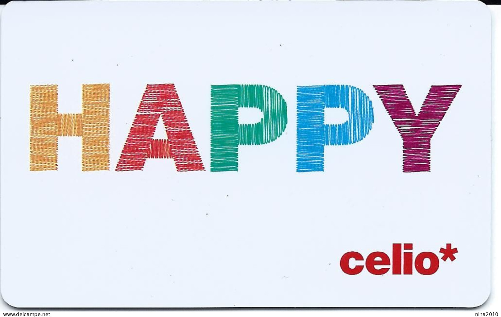 Carte Cadeau - Célio / Happy   - VOIR DESCRIPTION Avant Enchères -  GIFT CARD /GESCHENKKARTE - Gift Cards