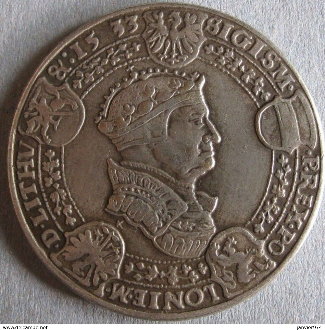 Pologne Médaille En Argent Du Talar Koronny - Zygmunt I Stary 1533 . Rare - Polonia